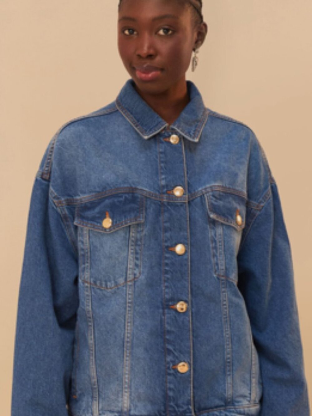 NWT Farm Rio Denim Buttoned Jacket - Picture 11 of 15